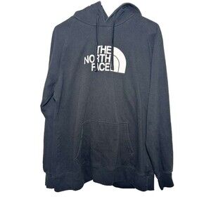 The North Face Pullover Hoodie Sweater Jacket Women XL Black Sweatshirt
